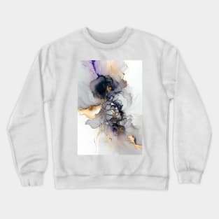 Luminous Lavender - Abstract Alcohol Ink Resin Art Crewneck Sweatshirt